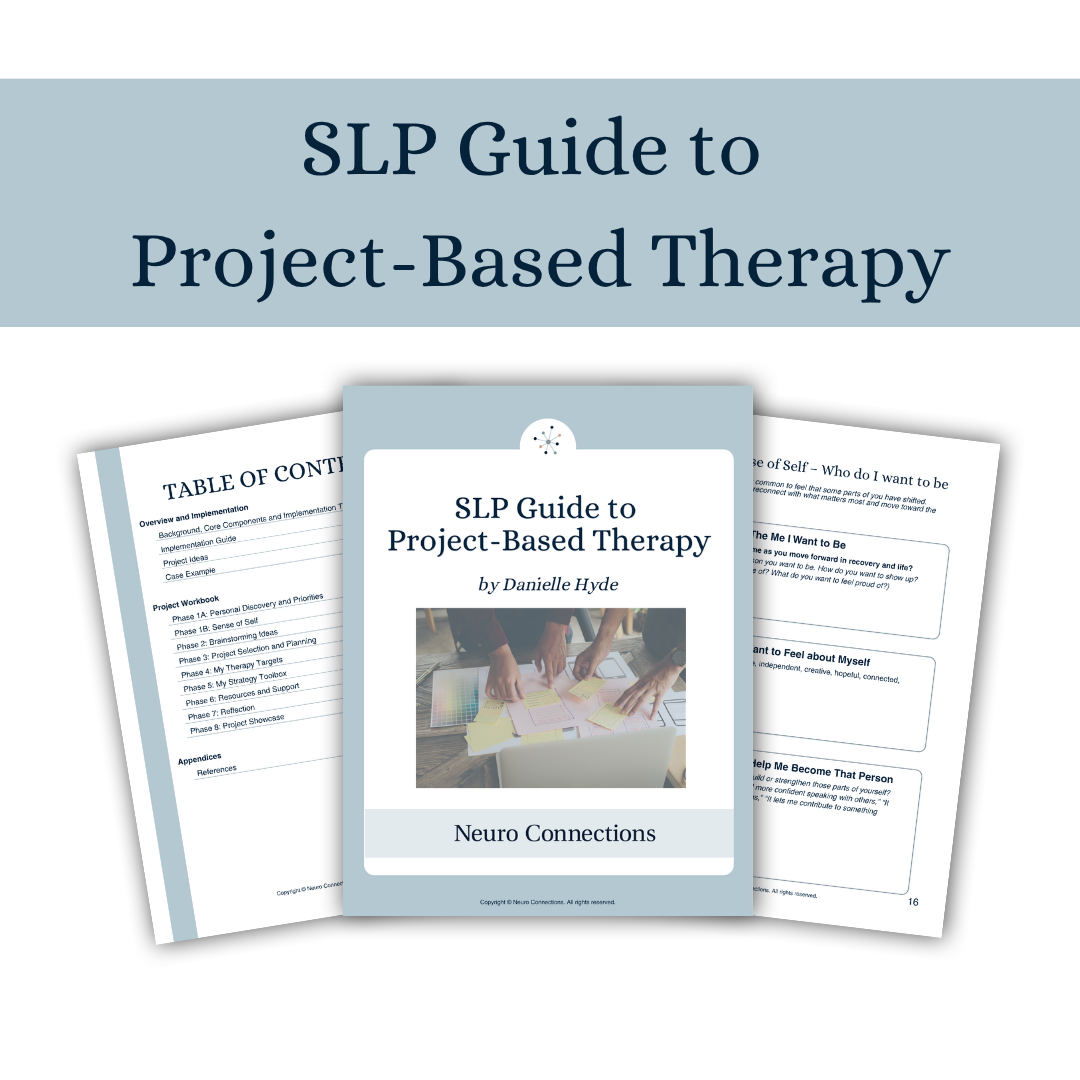 SLP Guide to Project Based Therapy