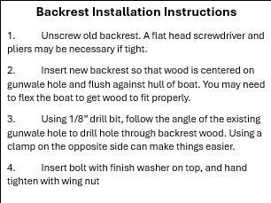 Thumbnail: Hornbeck Backrest Replacement