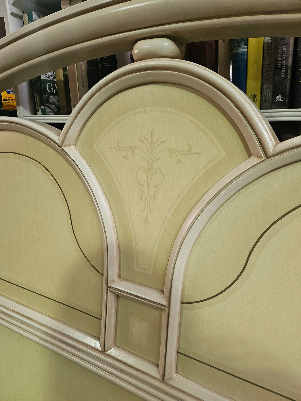 Thumbnail: Vintage King French Country Style Headboard W/ Mattress And Base