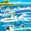 Thumbnail: Vivid Print of ‘Boats, Island Bay’ Oil on Hardboard by Rita Angus