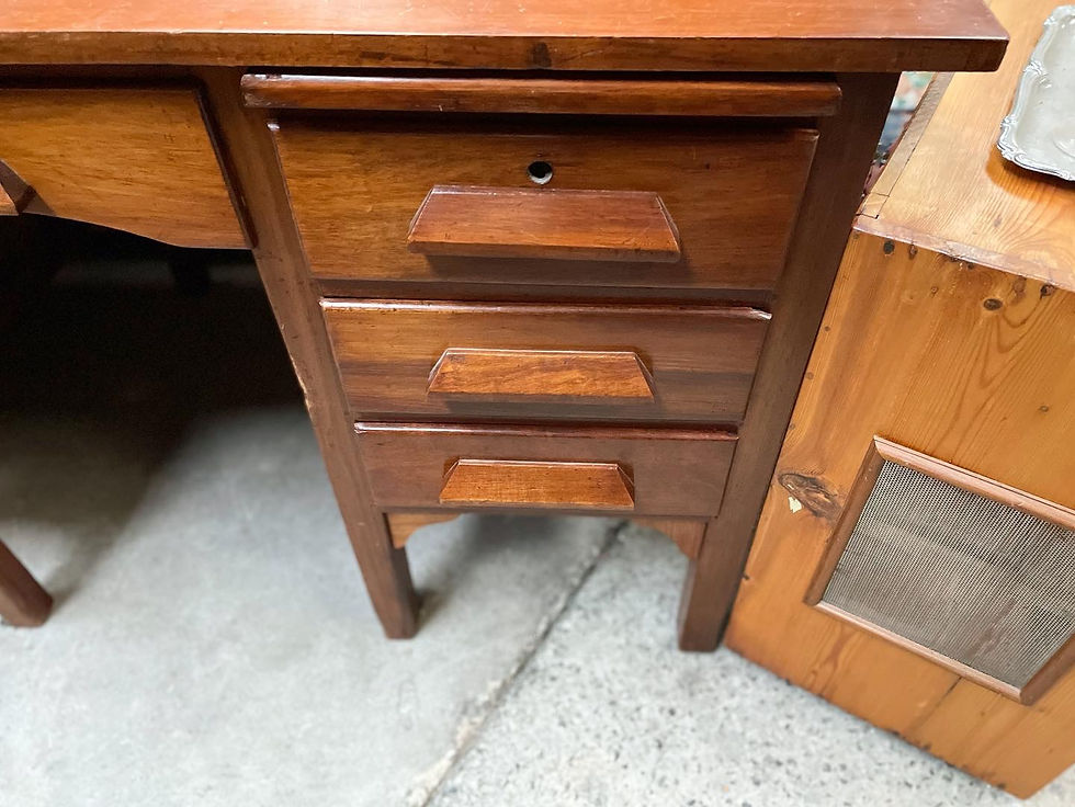 Thumbnail: Solid Antique 7 Drawer Office Desk from C.1920’s in Good Condition 
