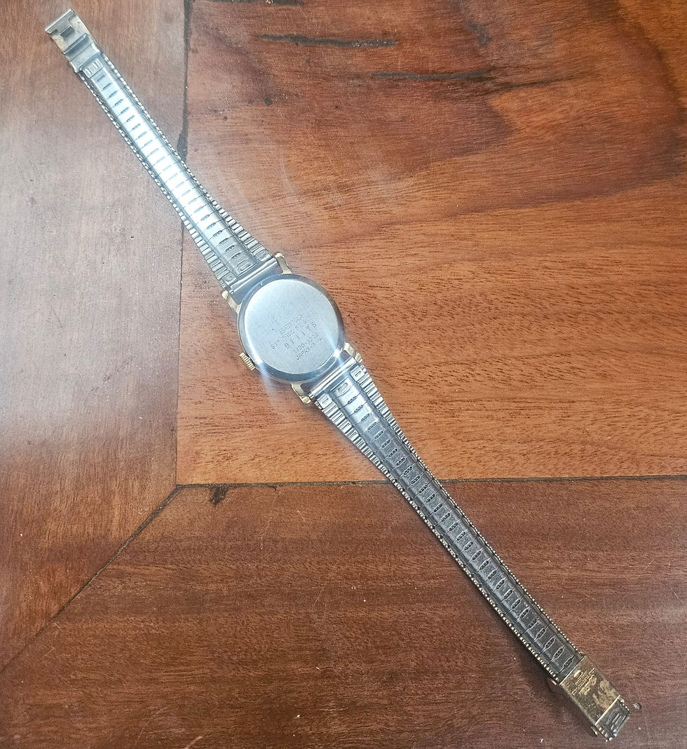 Thumbnail: Watch: Vintage Seiko Gold Faced And Stainless Steel Band Wristwatch