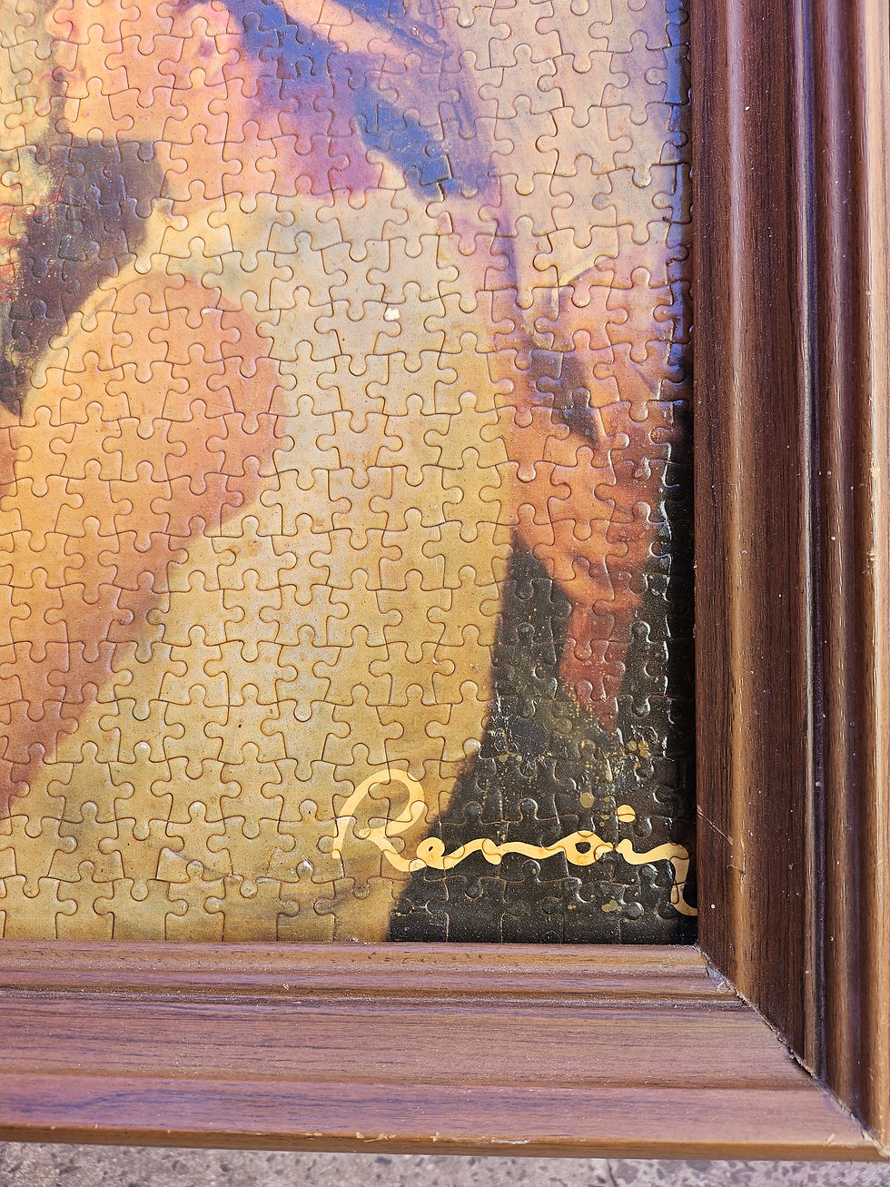 Thumbnail: Large Scale Wooden Framed Puzzle Titled ‘Luncheon Of The Boating Party’