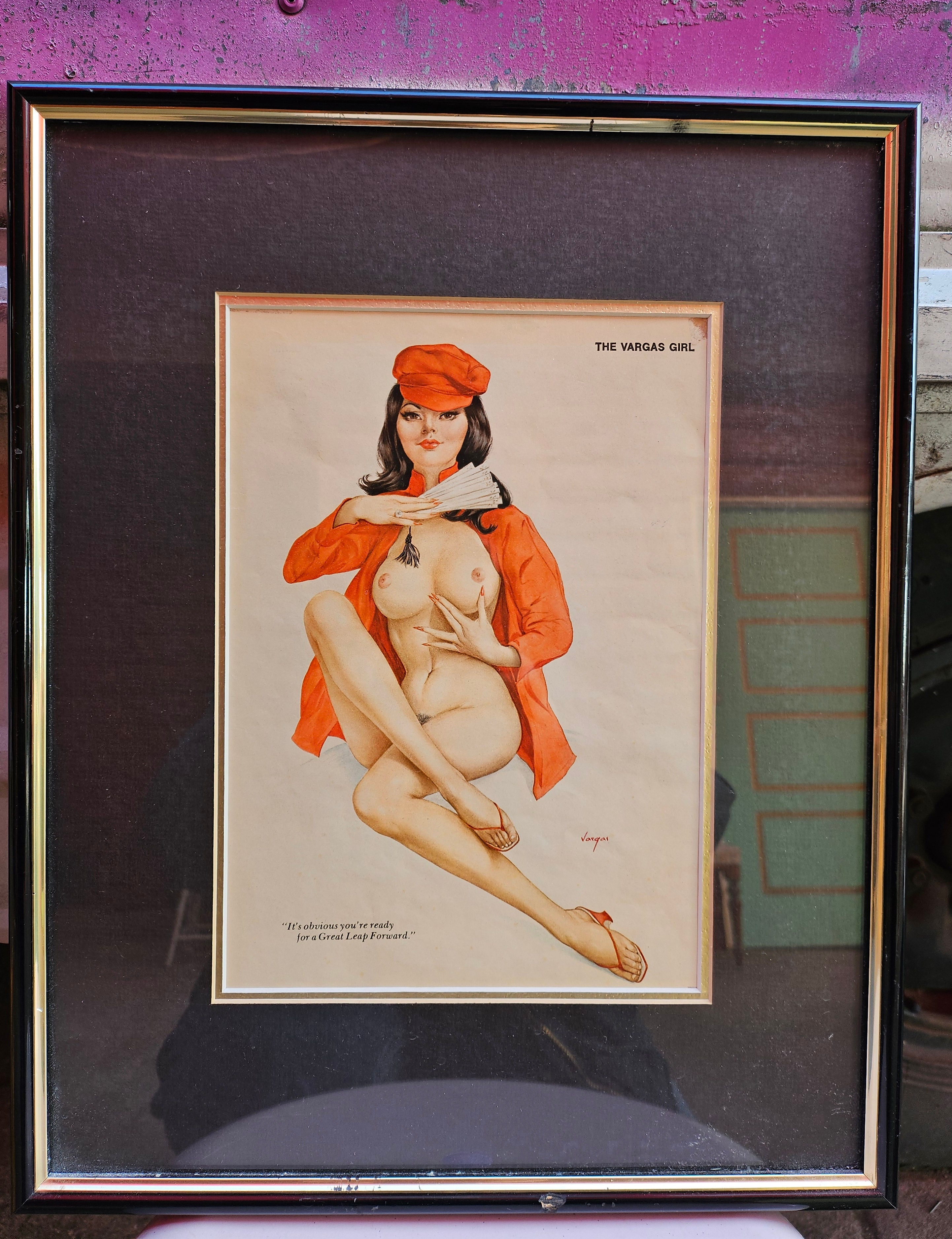 Framed Print "The Vargas Girl" by Alberto Vargas, 1940s