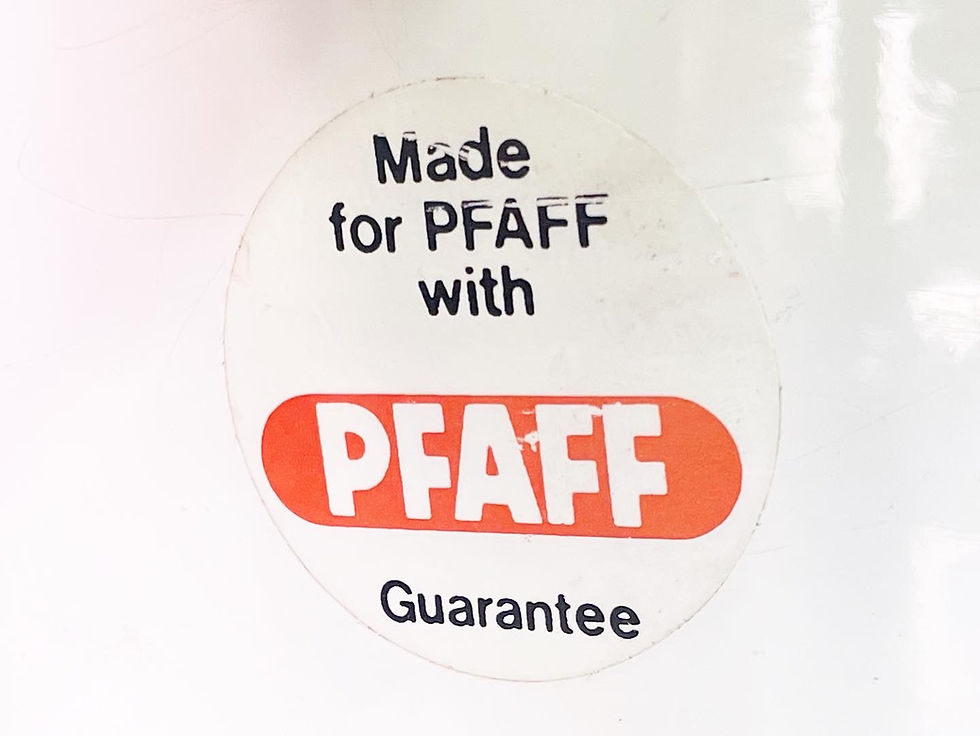 Thumbnail: Vintage PFAFF Model - 5600 Super Stretch Sewing Machine with White Cover 