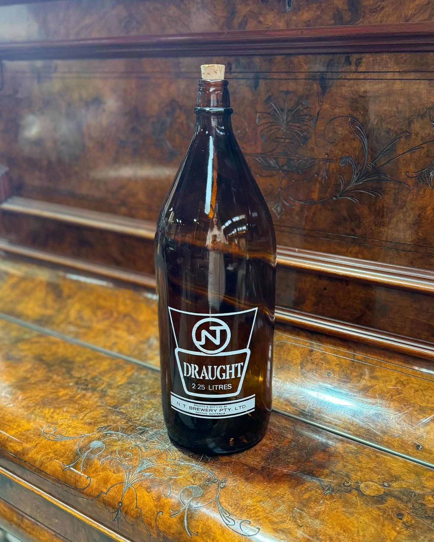 Collectible N. T. Brewery Ltd. 2.25 Litres Draught Glass Bottle