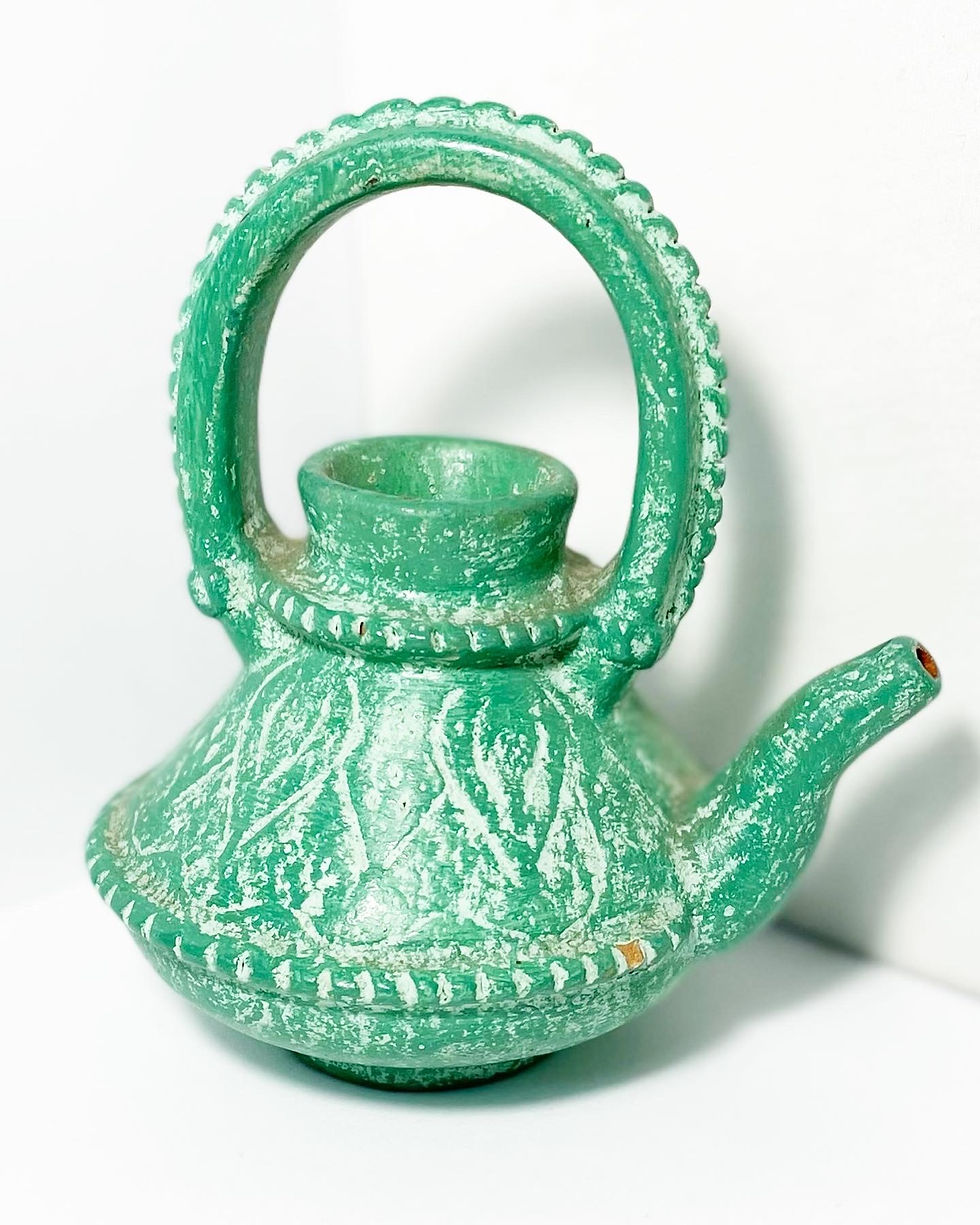 Thumbnail: Gorgeous Ceramic Vintage Decorative Tea Pot Figurine