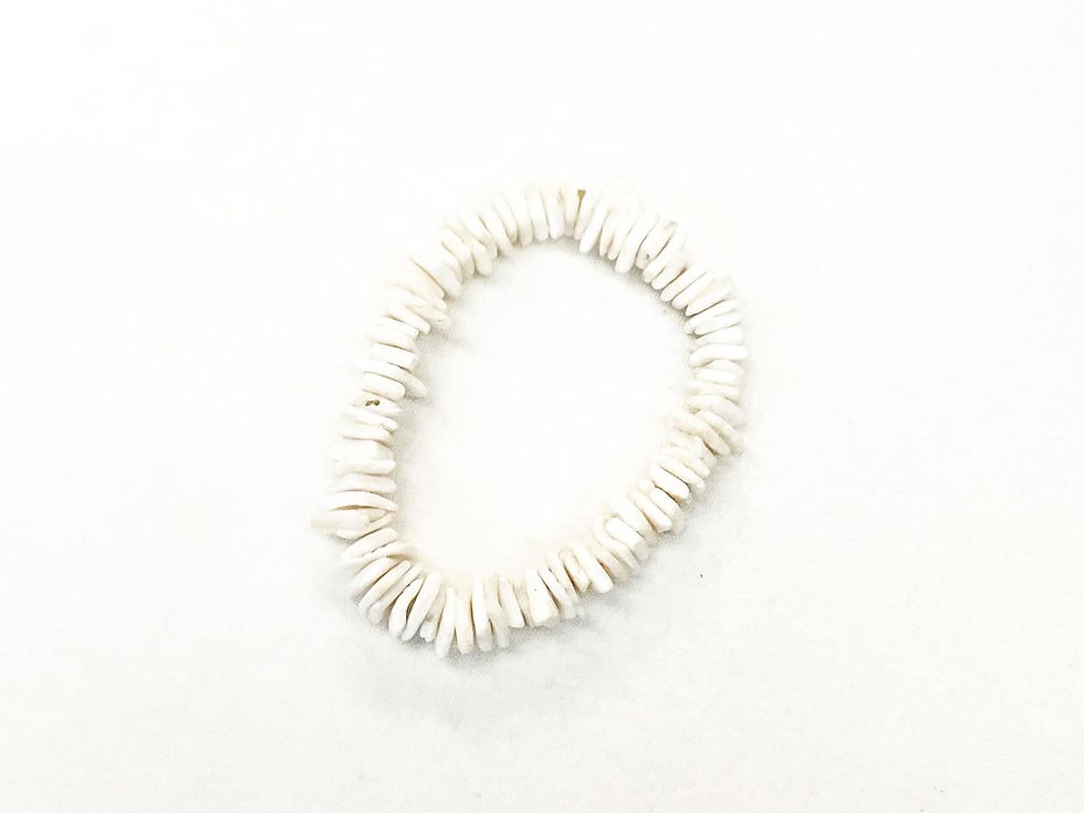 Thumbnail: Decorative White Shell Bracelet in Good Condition