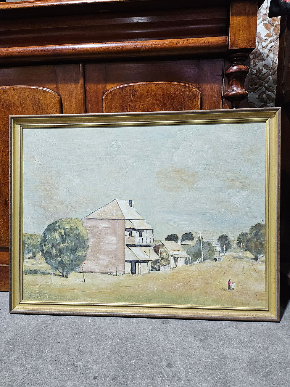 Thumbnail: Framed Oil on Board, Untitled by John Byrne 1981