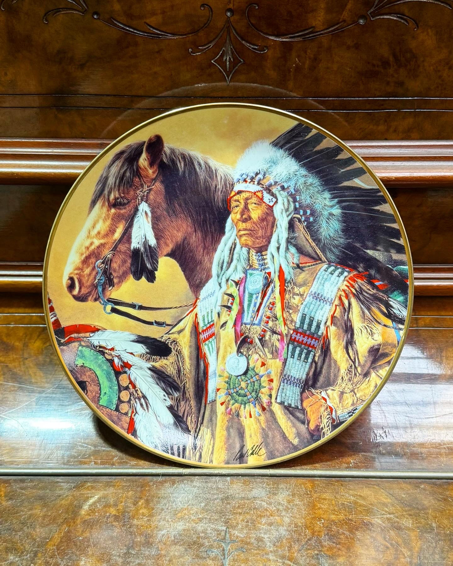 Collectible Pride of the Sioux by Paul Calle Limited Edition Plate