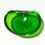 Thumbnail: Small Mid-Century Modern Decorative Green Art Glass Bowl 