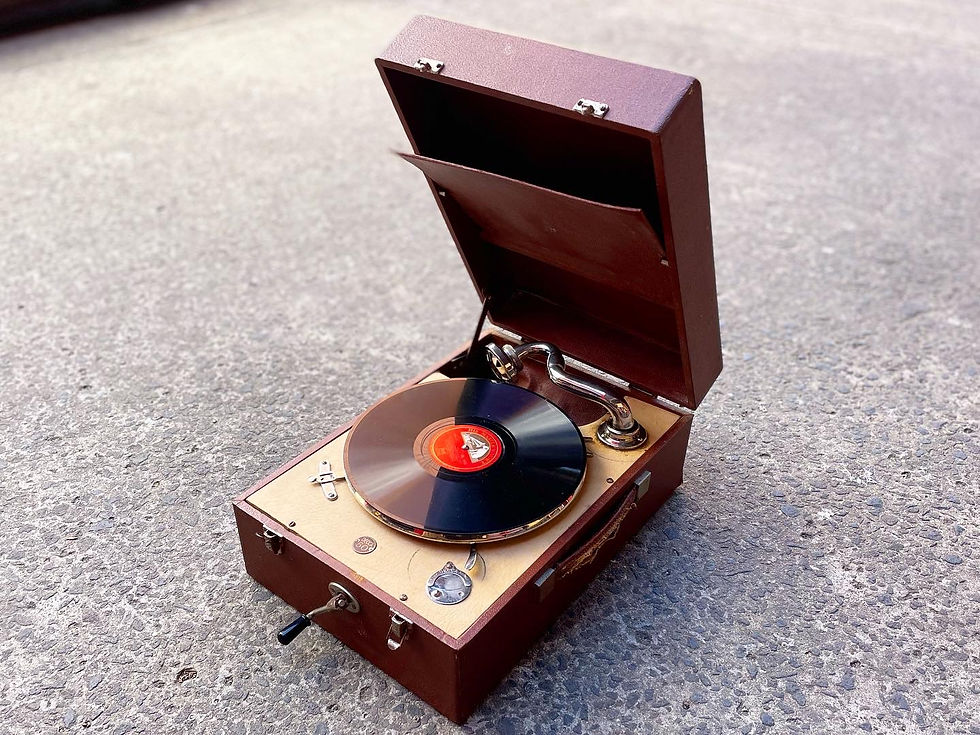 Thumbnail: Vintage Collectible Decca Portable Gramophone from C.1948-50 (England) 