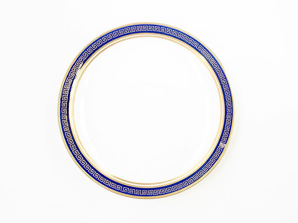 Thumbnail: Elegant Cobalt Blue Rim Spode Copeland China Saucer (England)