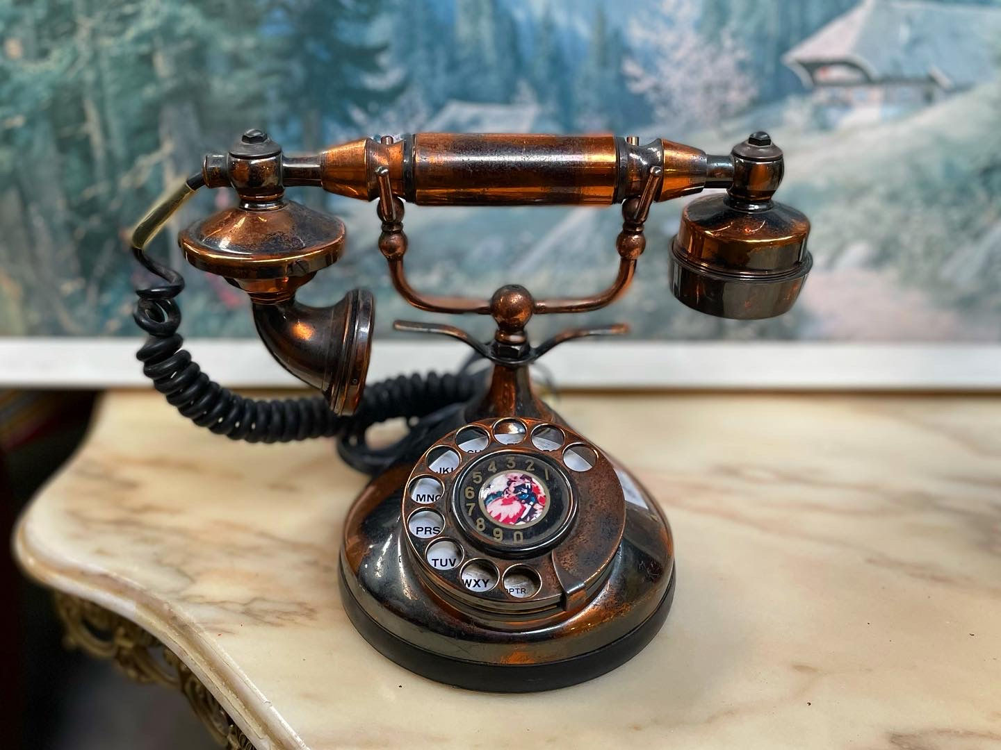 Vintage Collectible Rotary Dial Phone from C.1960s-70s Era
