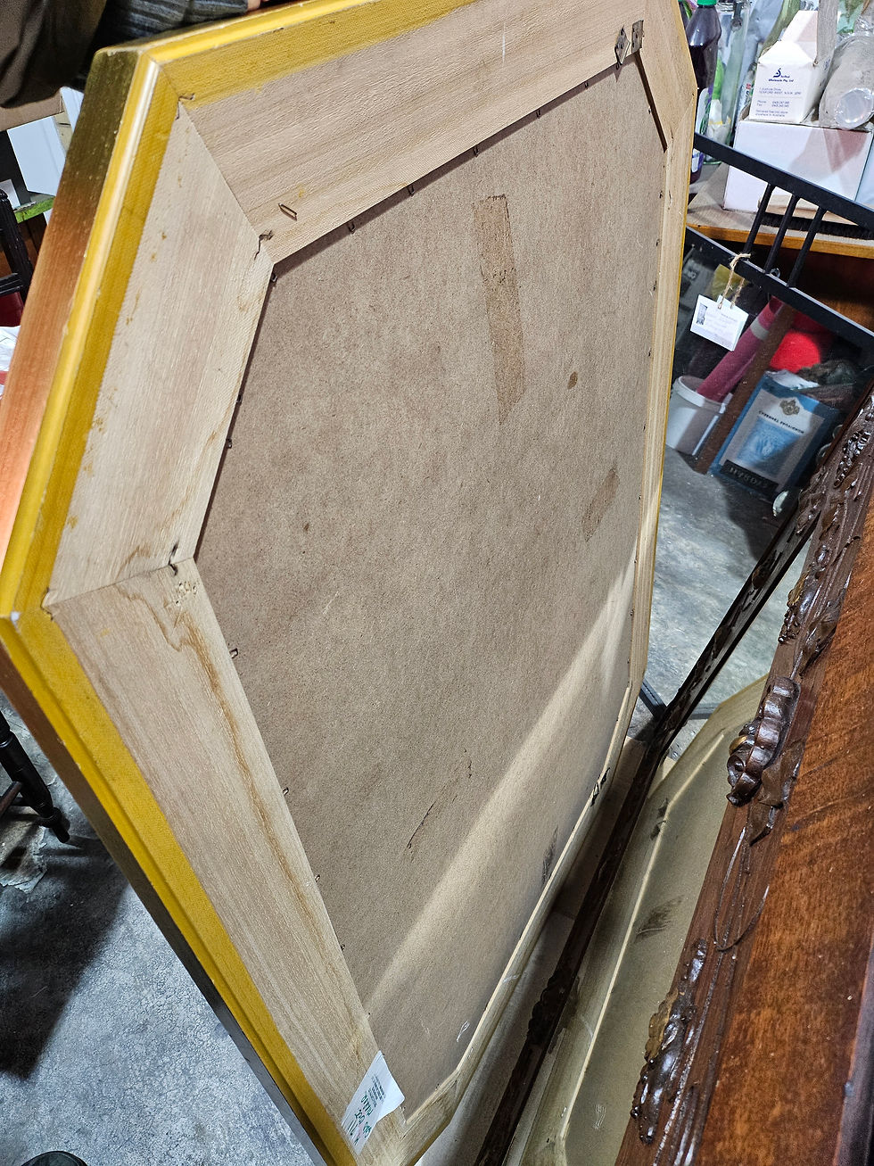 Thumbnail: Wall Mirror: Impressive Ornately Gilded Large Bevel Edged Wall Mirror