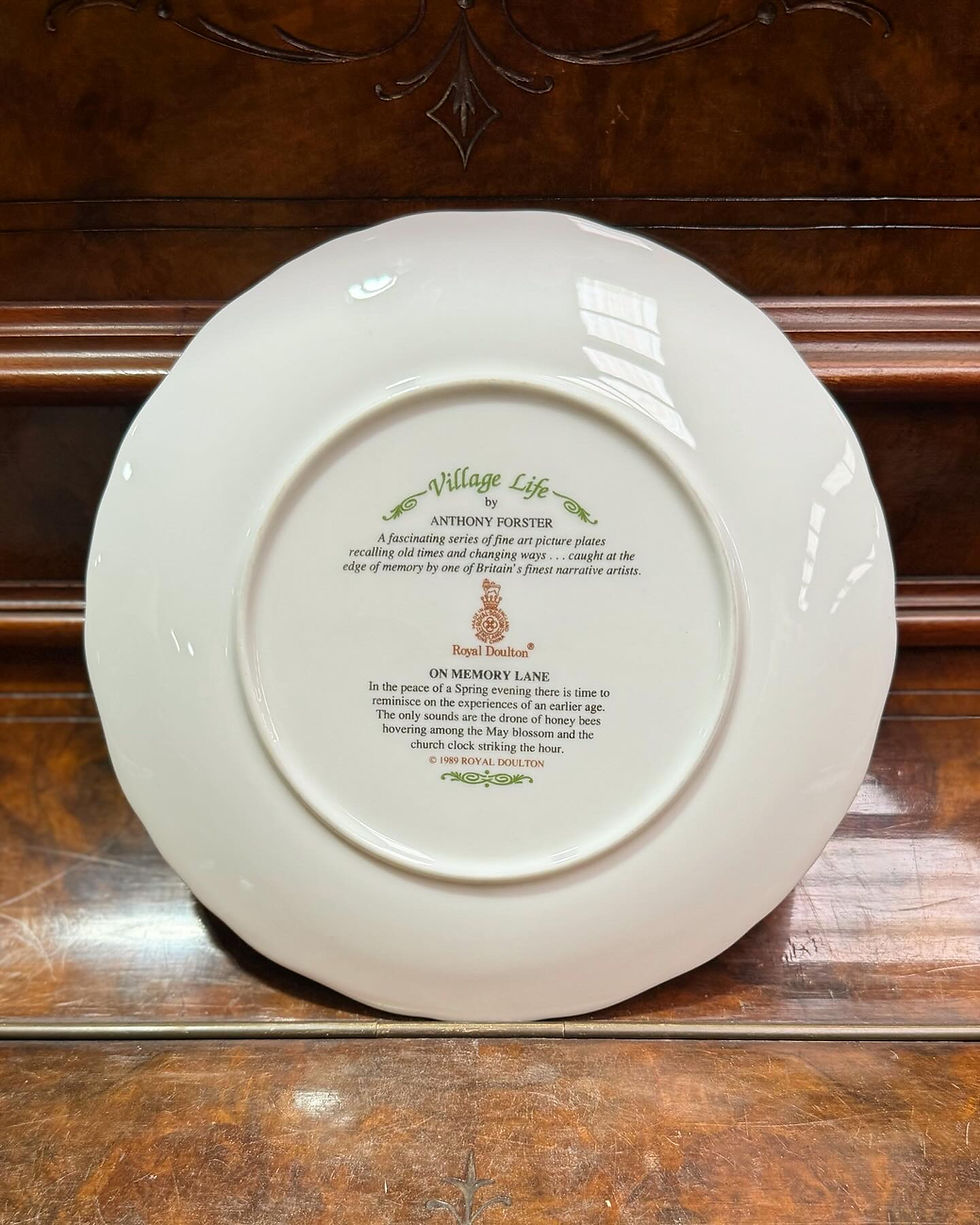 Thumbnail: Royal Doulton Village Life Series Plate “On Memory Lane” by Anthony Forster 