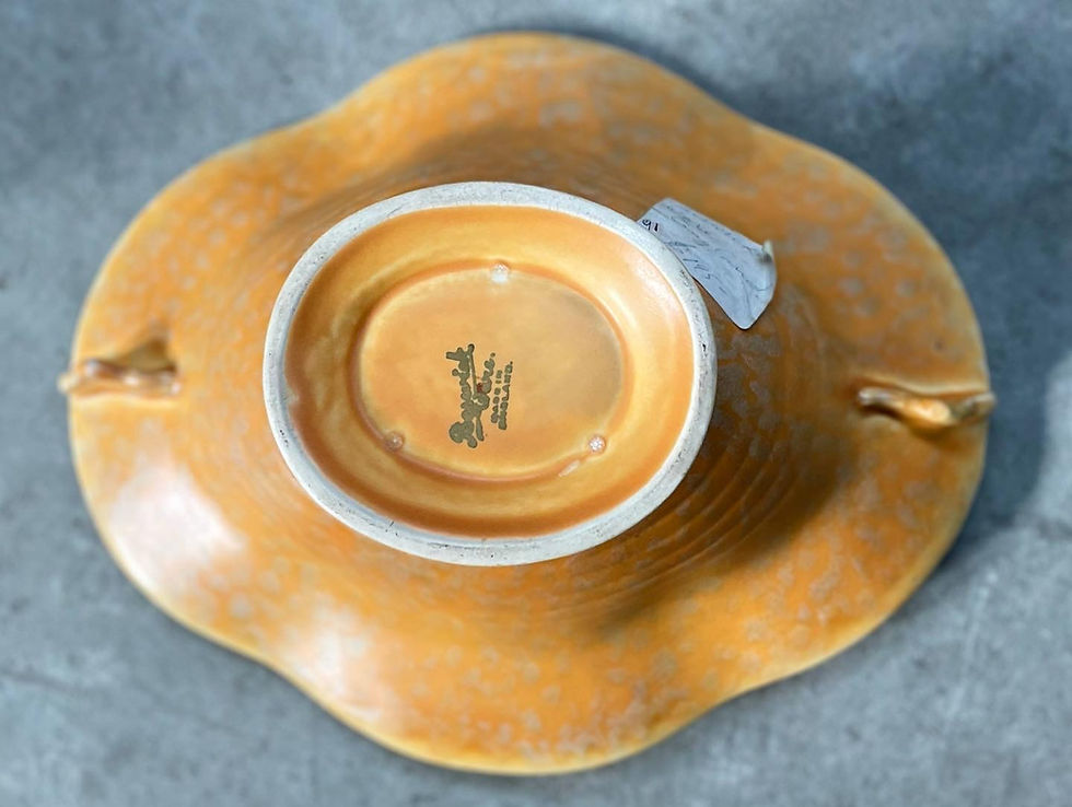 Thumbnail: Large Vintage Beswick Ware Ceramic Fruit Bowl/Dish (England) 