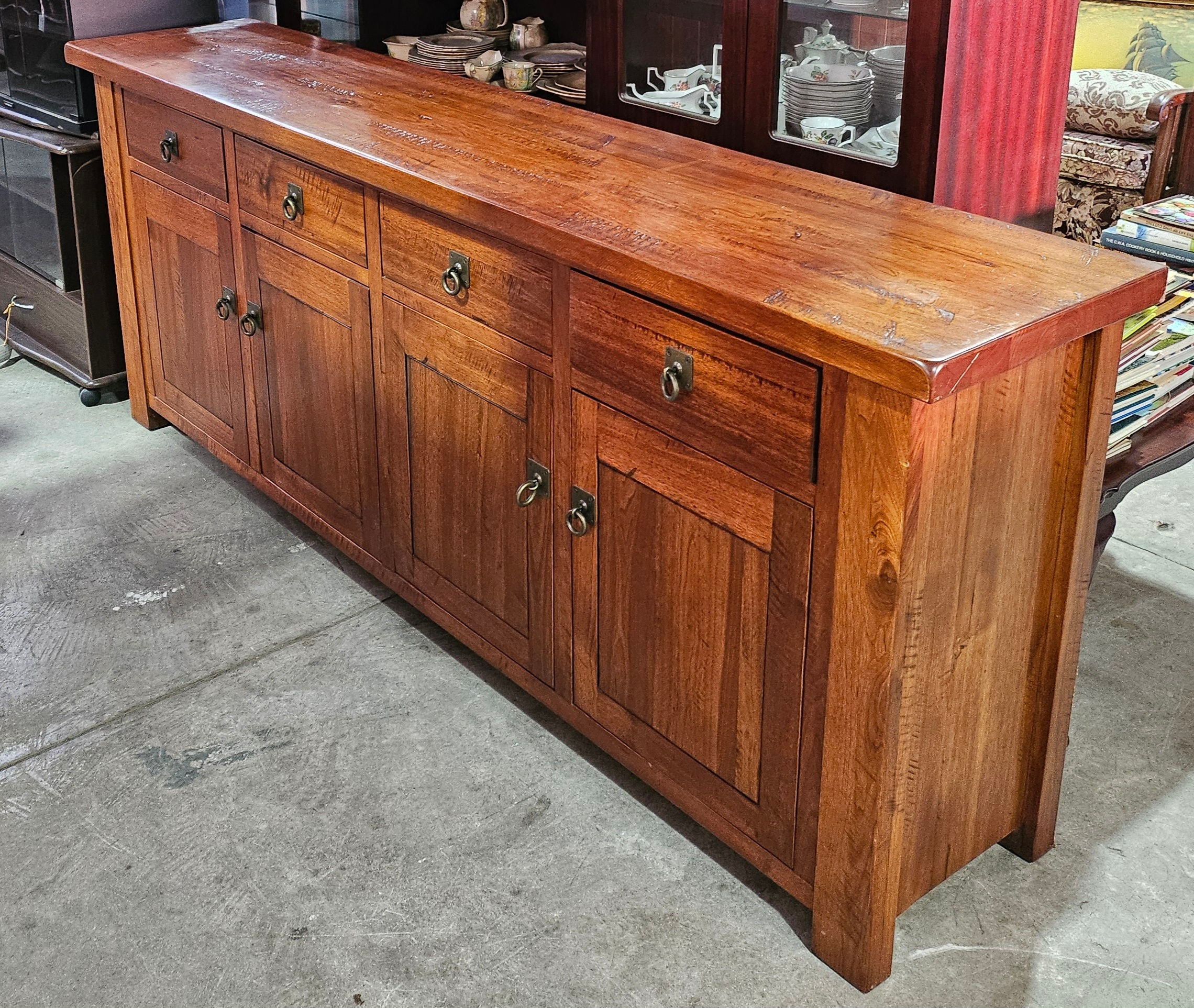 Sideboard: Impressive Solid Timber 4 Door Sideboard