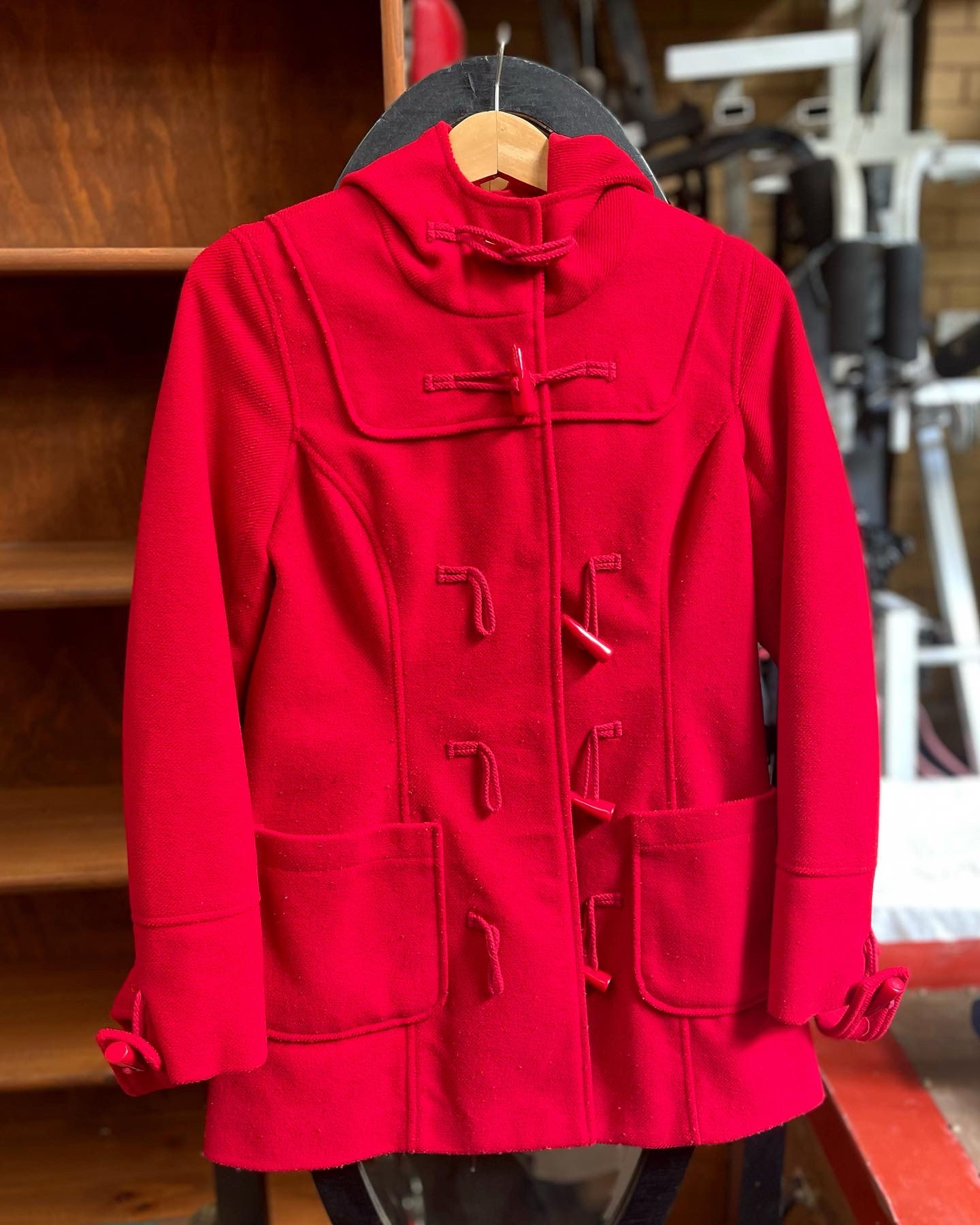 Red Medium Size Womenswear Duffle Coat