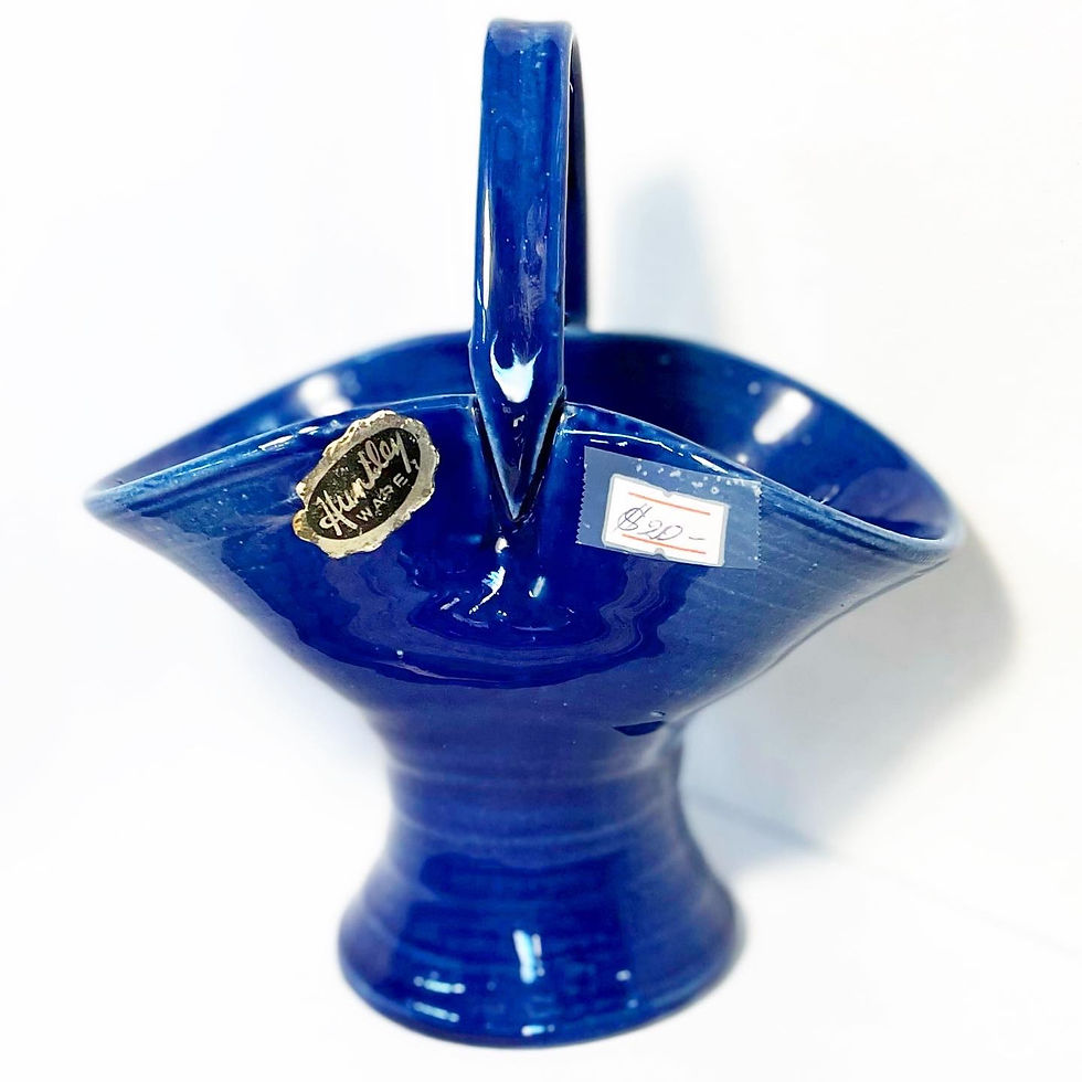 Thumbnail: Vintage Ceramic Decorative Basket Figurine by Huntley Ware (Australia)