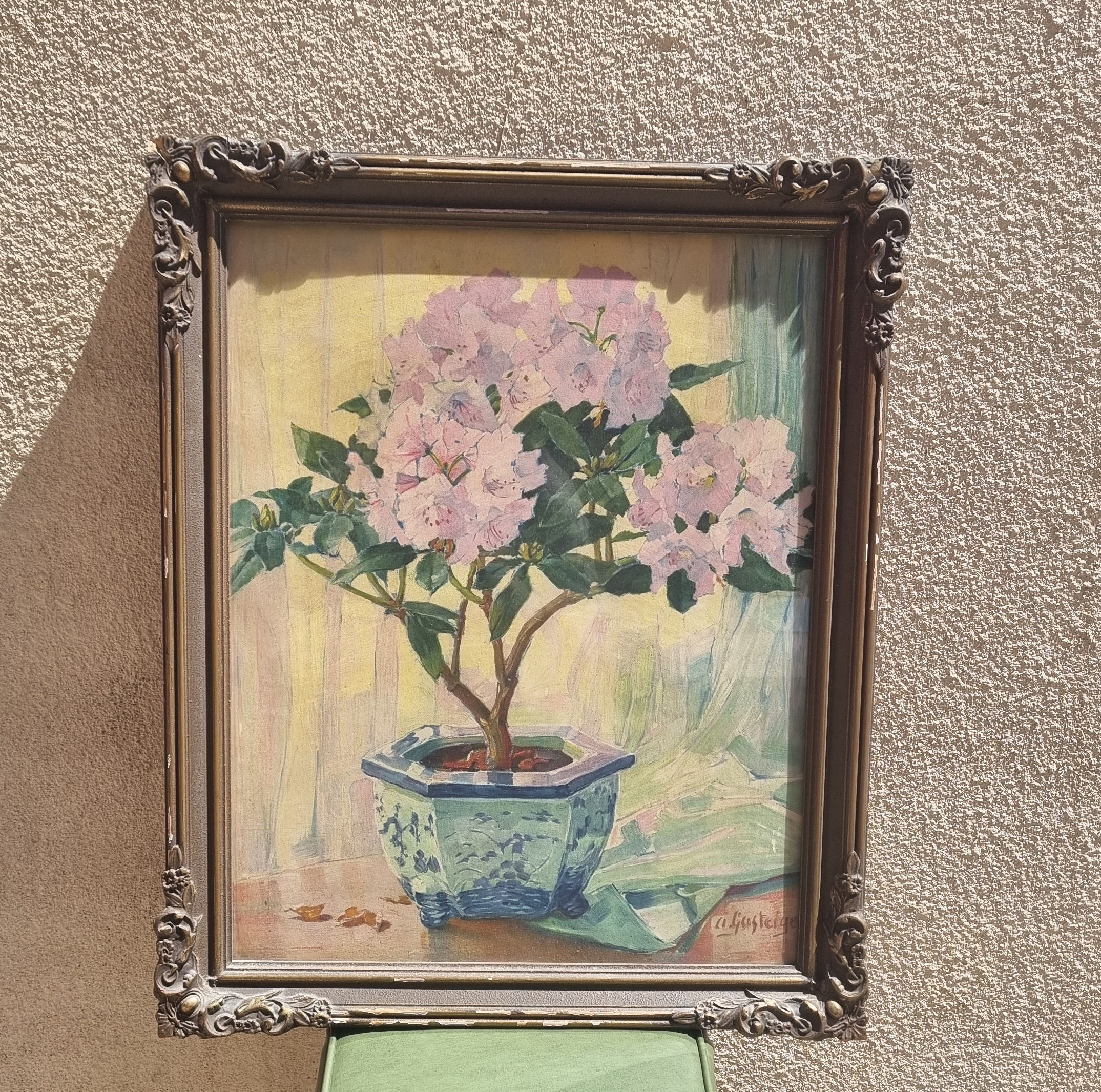 Framed Print: Ornately Framed Vintage Still Life Print By Anna Sophie Gasteiger