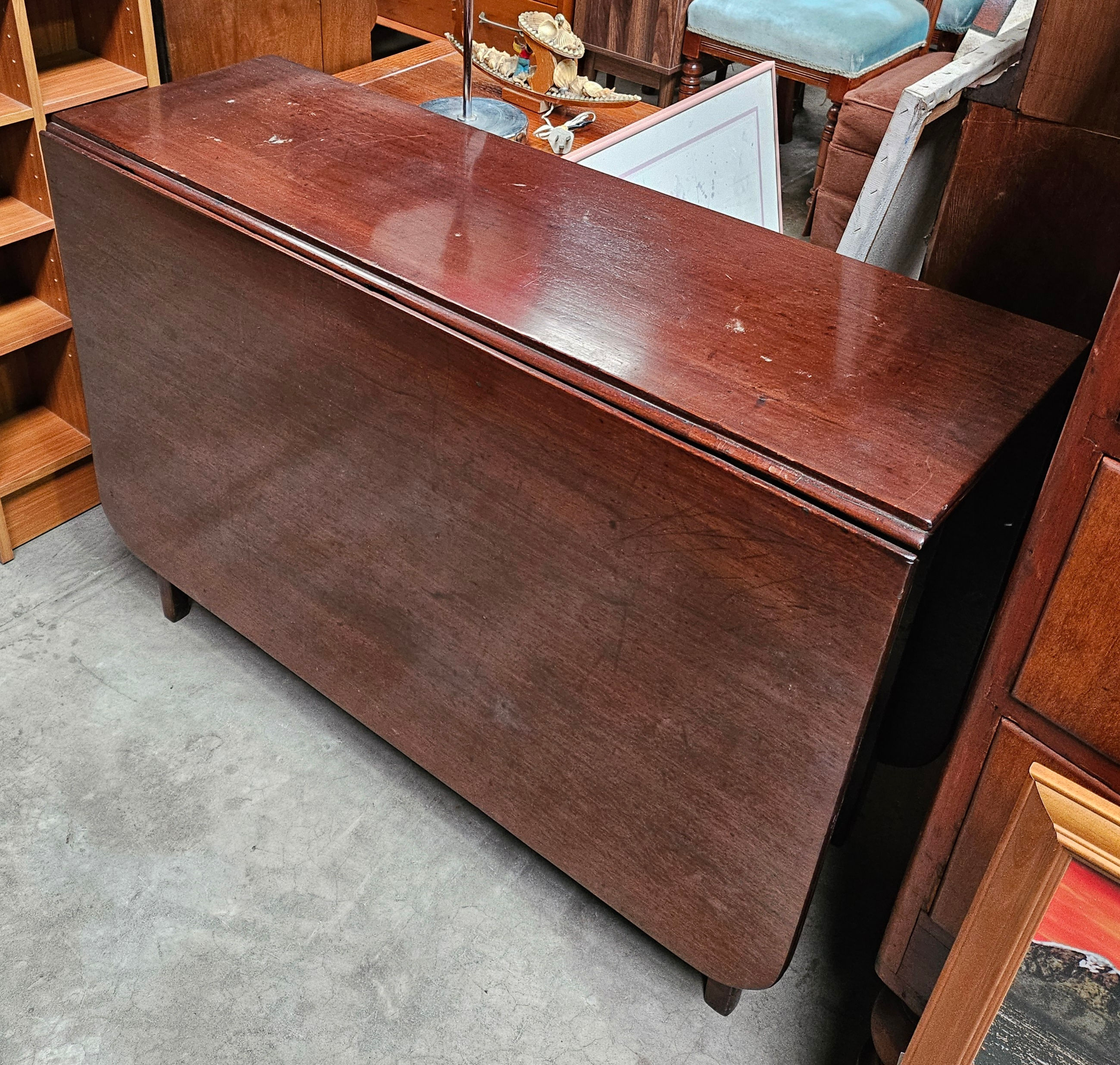 Drop-Leaf Table: Beautiful Vintage Oak Dropside Table