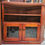 Thumbnail: TV Unit: Vintage Solid Timber Corner TV Unit W/ Stained Glass Doors