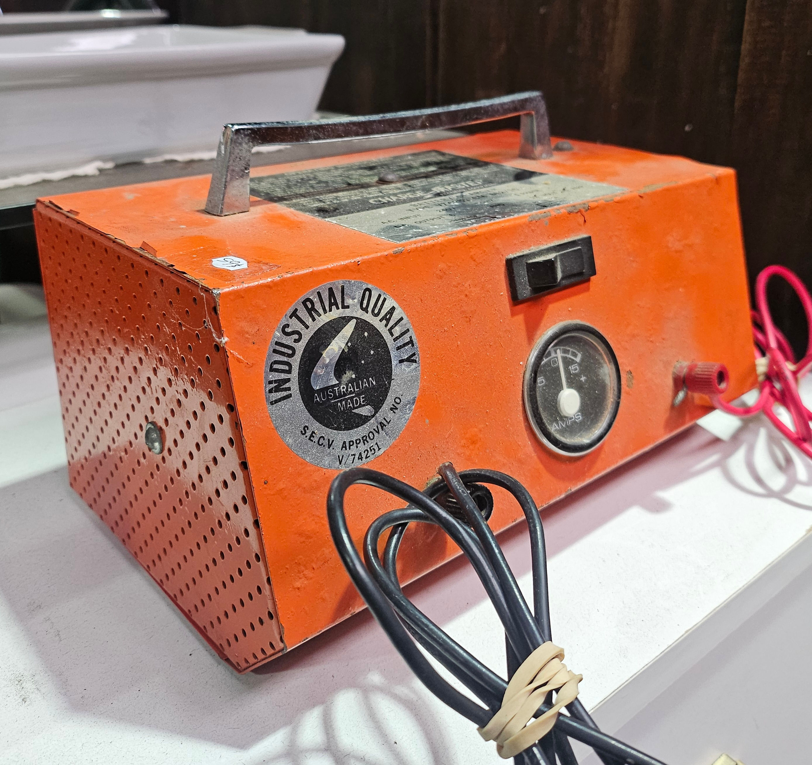 Battery Charger: Vintage Australian Made Charge Master Battery Charger