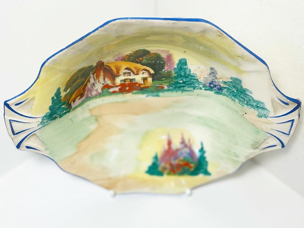 Thumbnail: Vintage Hand-Painted ‘H&K Tunstall’ Bowl from C.1935 (England)