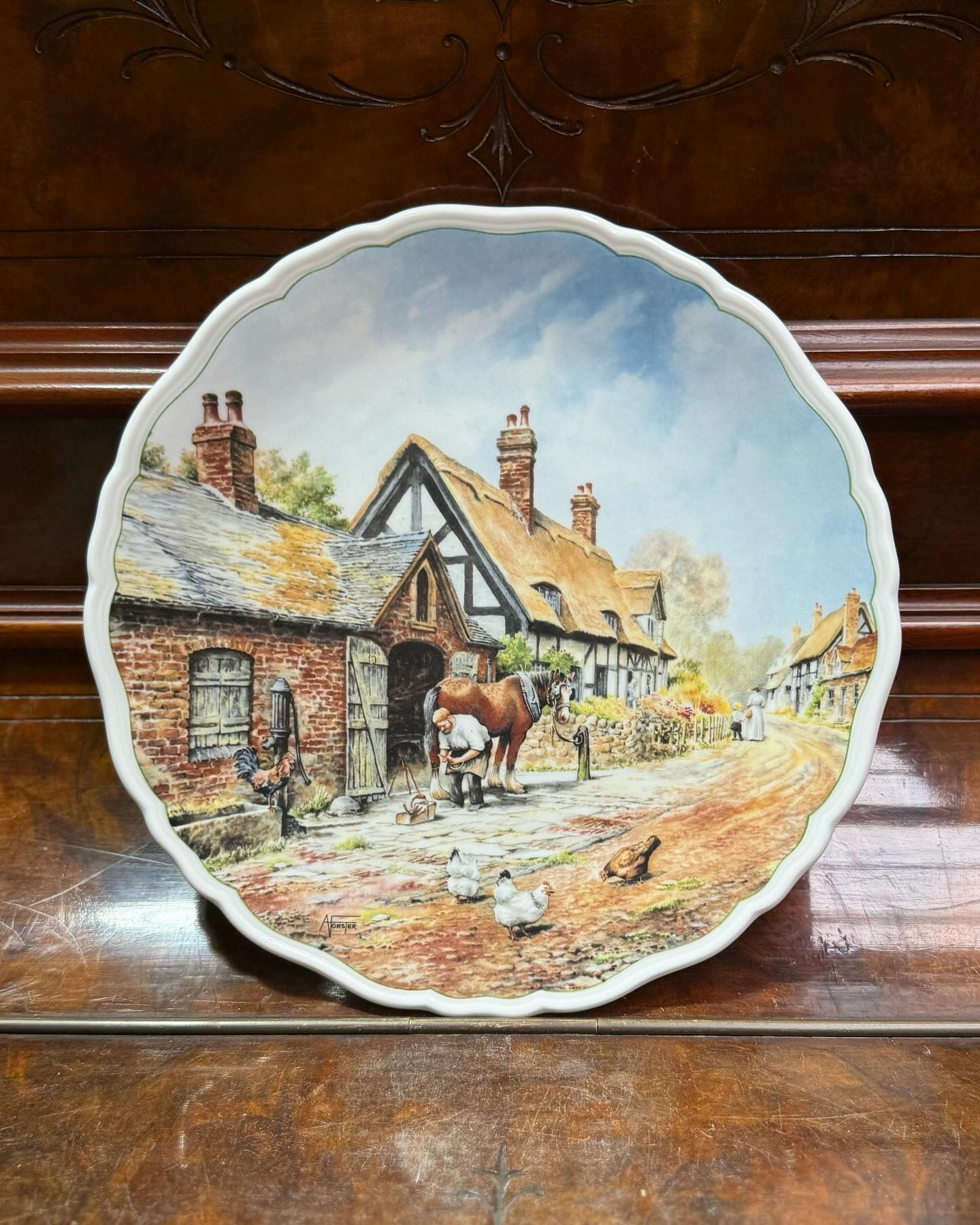 Royal Doulton Village Life Series Plate “Pride and Patience” by Anthony Forster