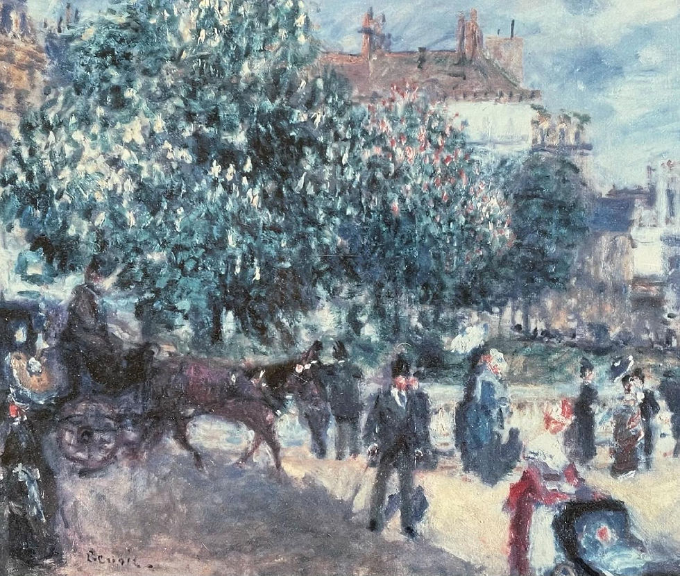 Thumbnail: Lively ‘Place de la Trinite’ by Pierre-Auguste Renoir Print, 1875
