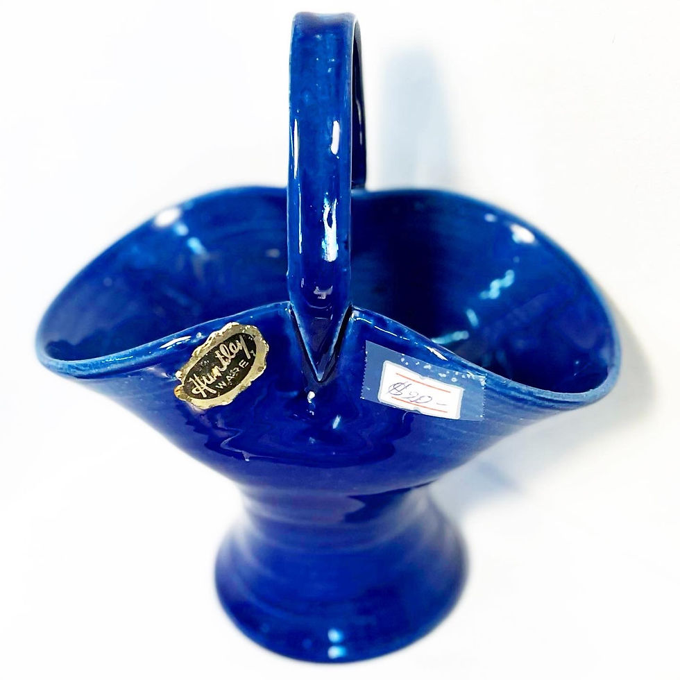 Thumbnail: Vintage Ceramic Decorative Basket Figurine by Huntley Ware (Australia)