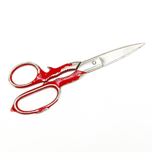 Red Scissors Rusty Vintage Rusty Red Metal Scissors manufactured by Martellato (Italy ...