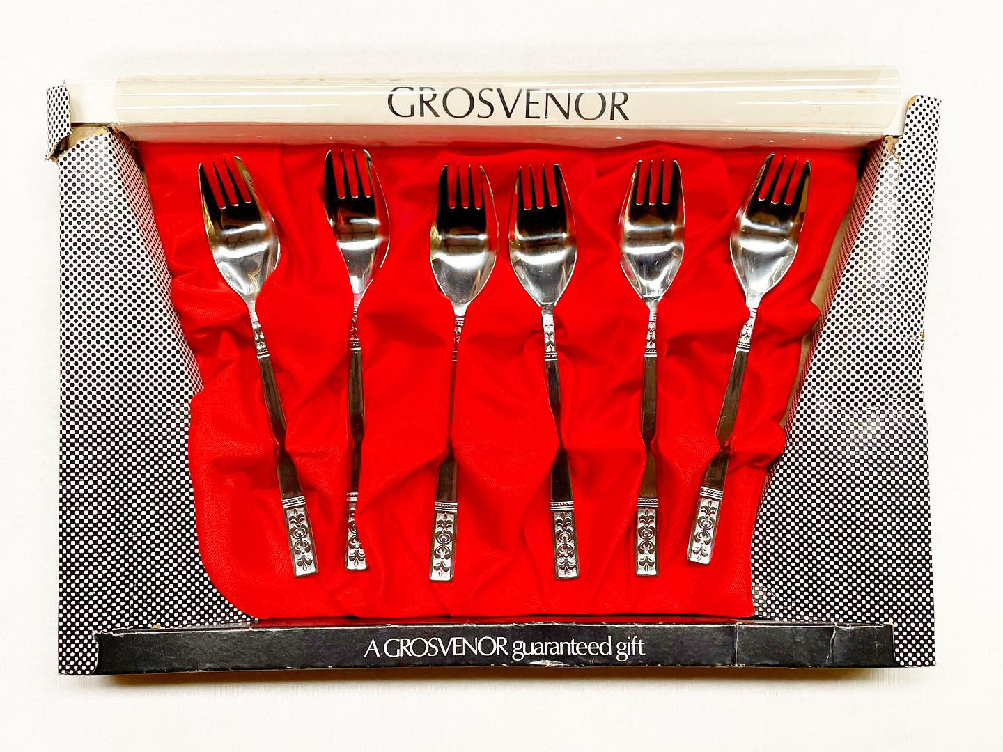 Original Vintage Grosvenor 6-piece Art Nouveau Design Fork Set