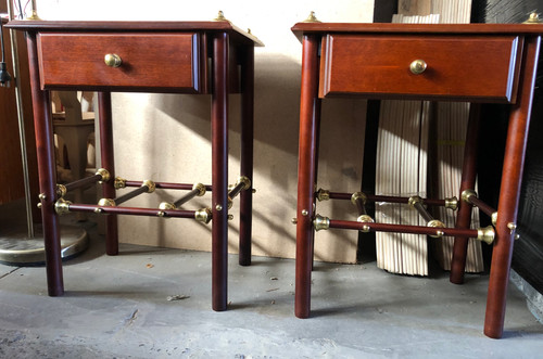 A Pair of Vintage Queensland Maple Bedside Tables | Mysite