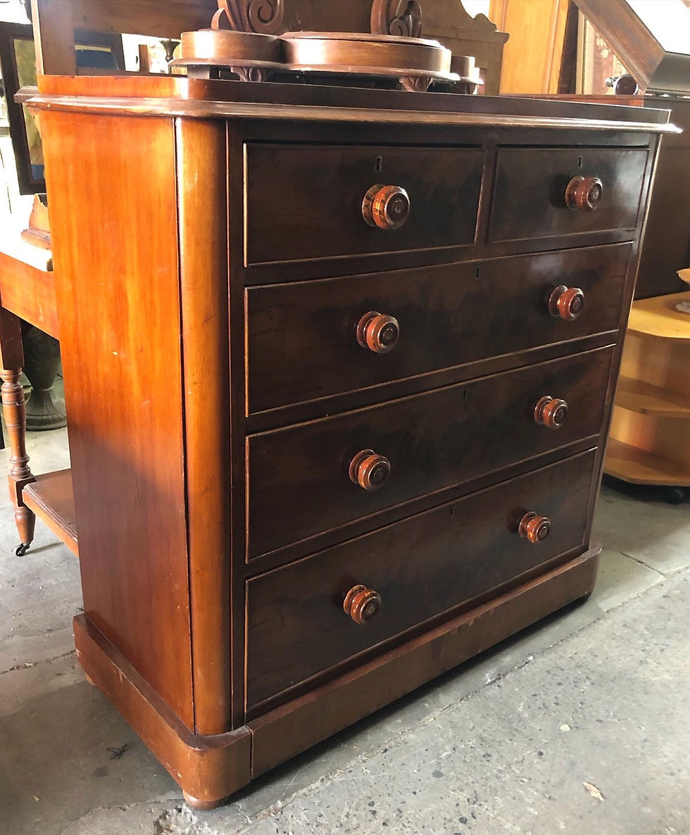 Thumbnail: Antique Victorian Cedar Chest of Drawers 