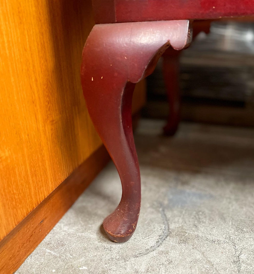 Thumbnail: Elegant Queen Anne Display Cabinet with Cabriole Legs