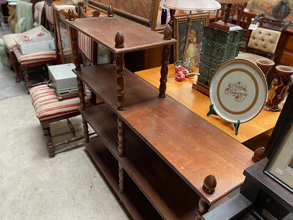 Thumbnail: Impressive Antique 4-Tier Bookshelf in Solid Condition