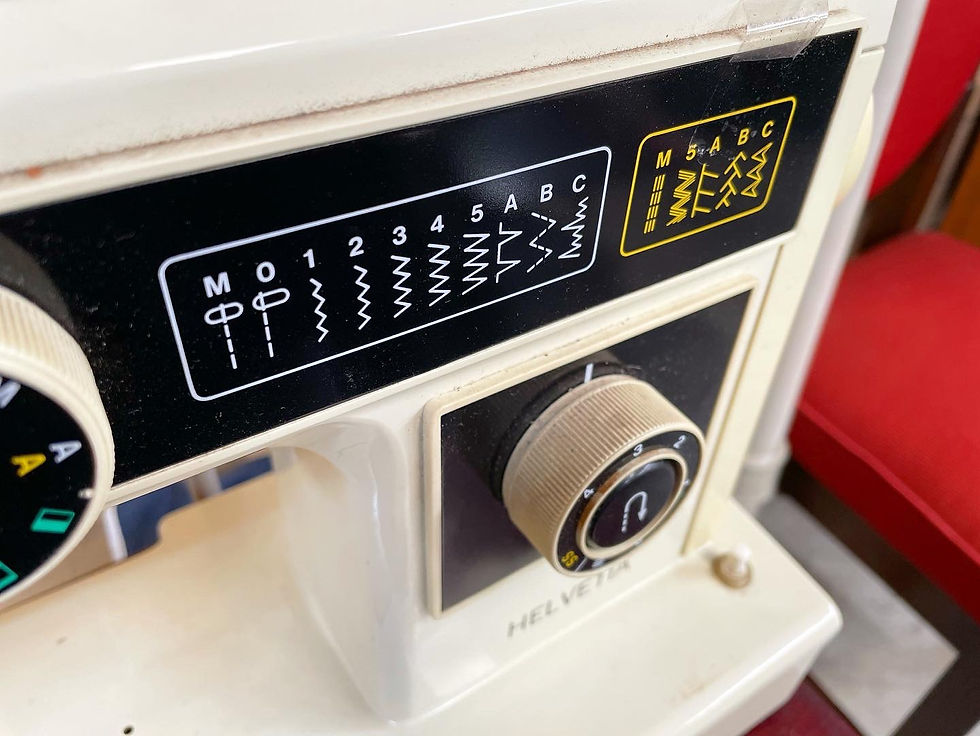 Thumbnail: Vintage Rare Lightweight Helvetia Sewing Machine from C.1970s