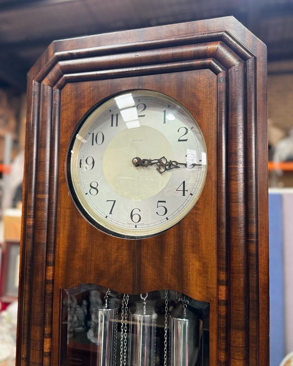 Thumbnail: Walnut Art Deco Grandfather Clock Manufactured by Enfield (England)