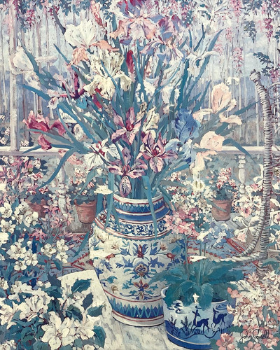 Large Print of John Powell's “Still Life on the Veranda” de ville