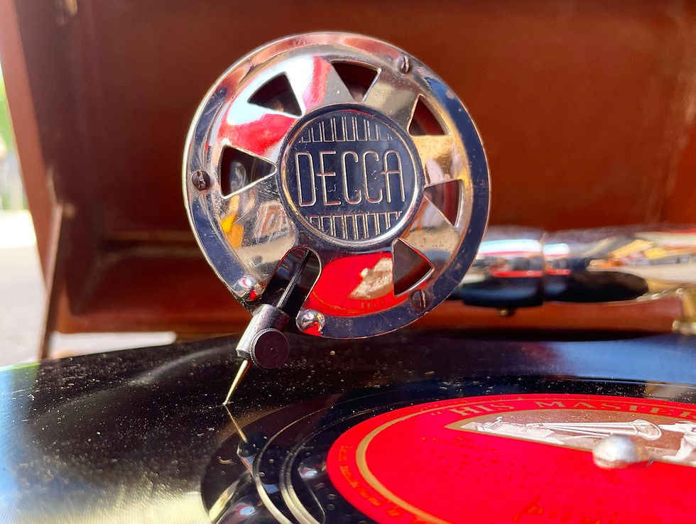 Thumbnail: Vintage Collectible Decca Portable Gramophone from C.1948-50 (England) 