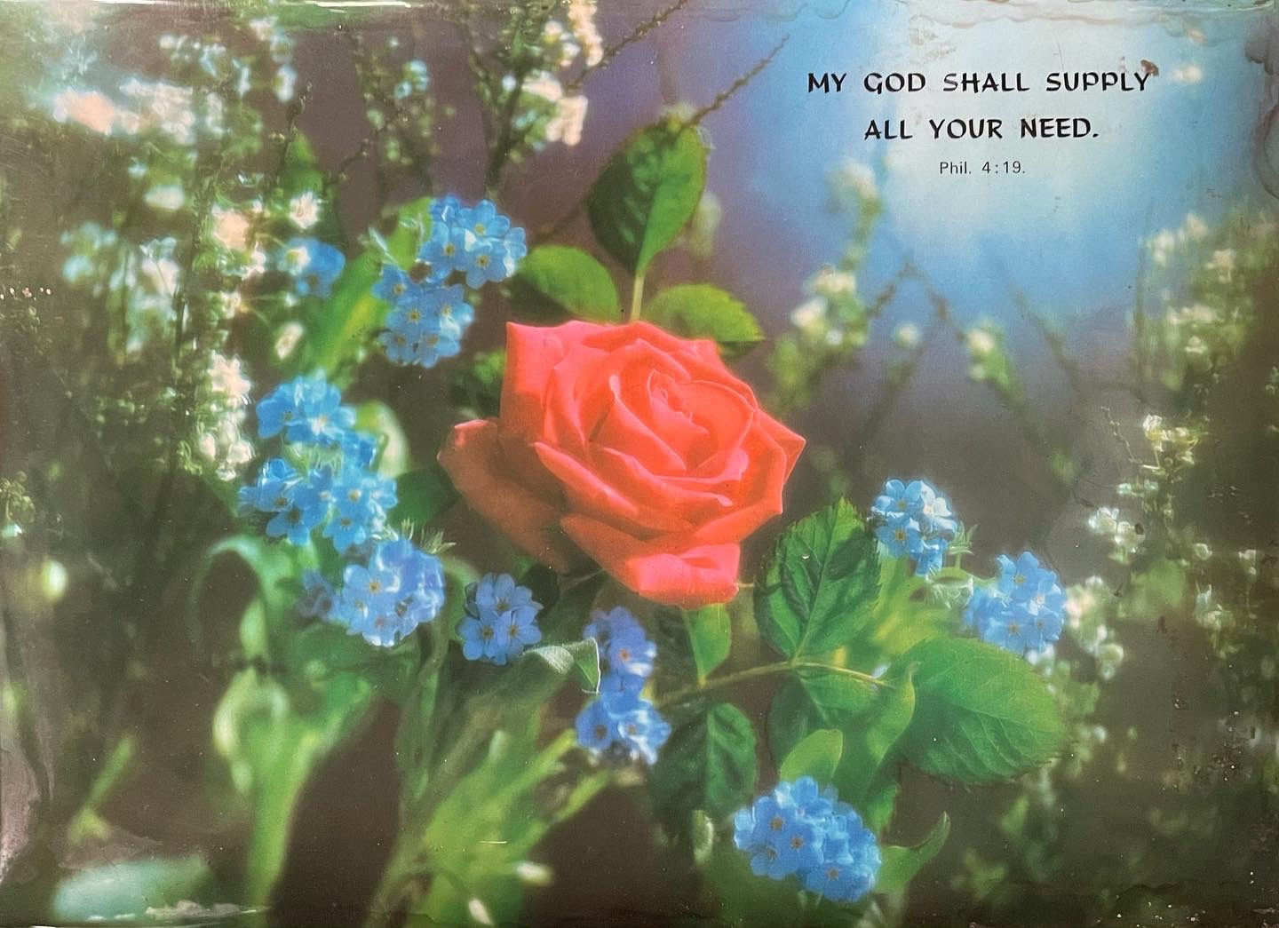 Religious Artwork ‘My God Shall Supply All Your Need. (Phil. 4:19)’