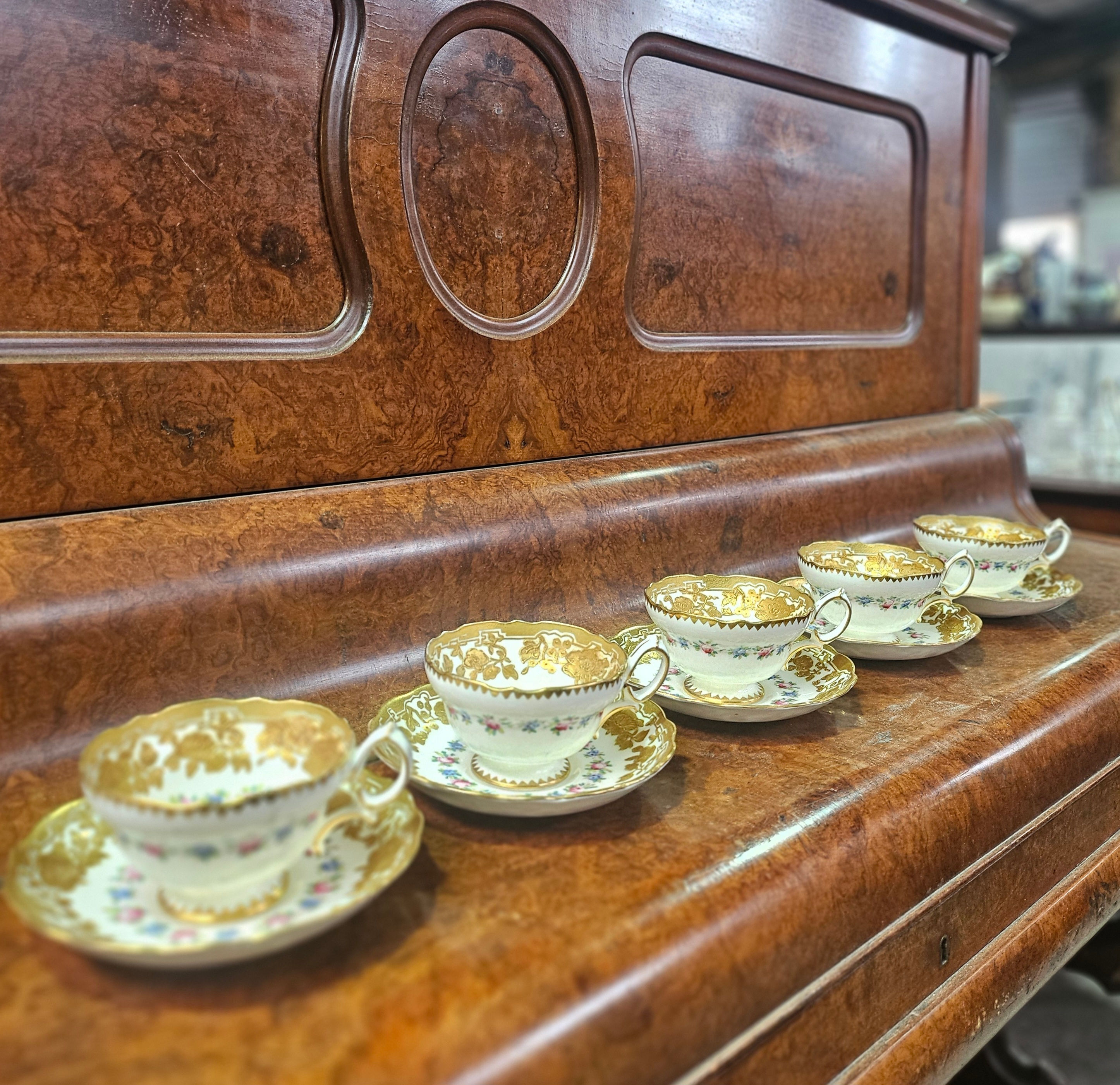 Tea Cup Set: Vintage Hammersely & Co Bone China Teacup and Saucer Set