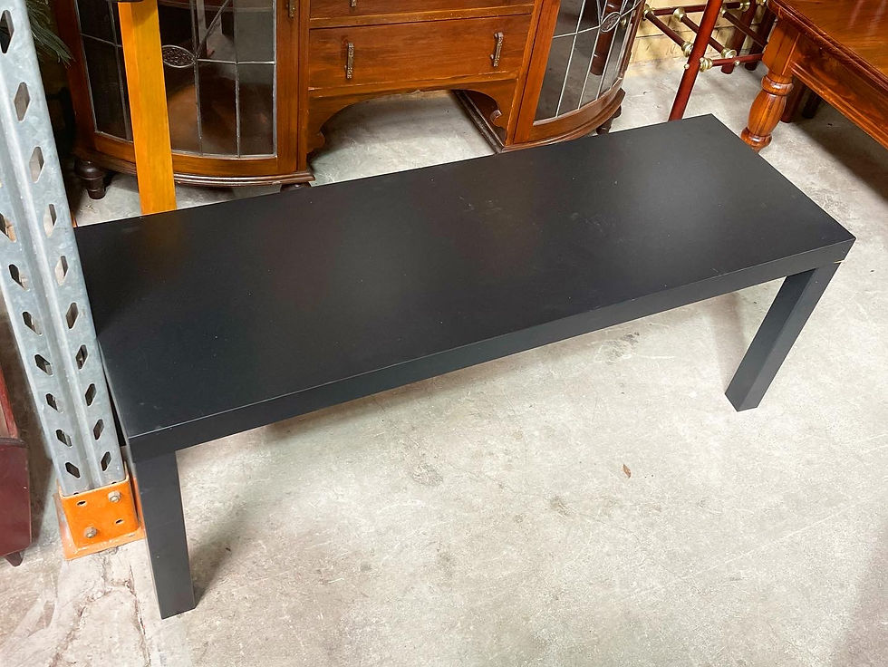 Thumbnail: Black Rectangular Modern Contemporary Coffee Table