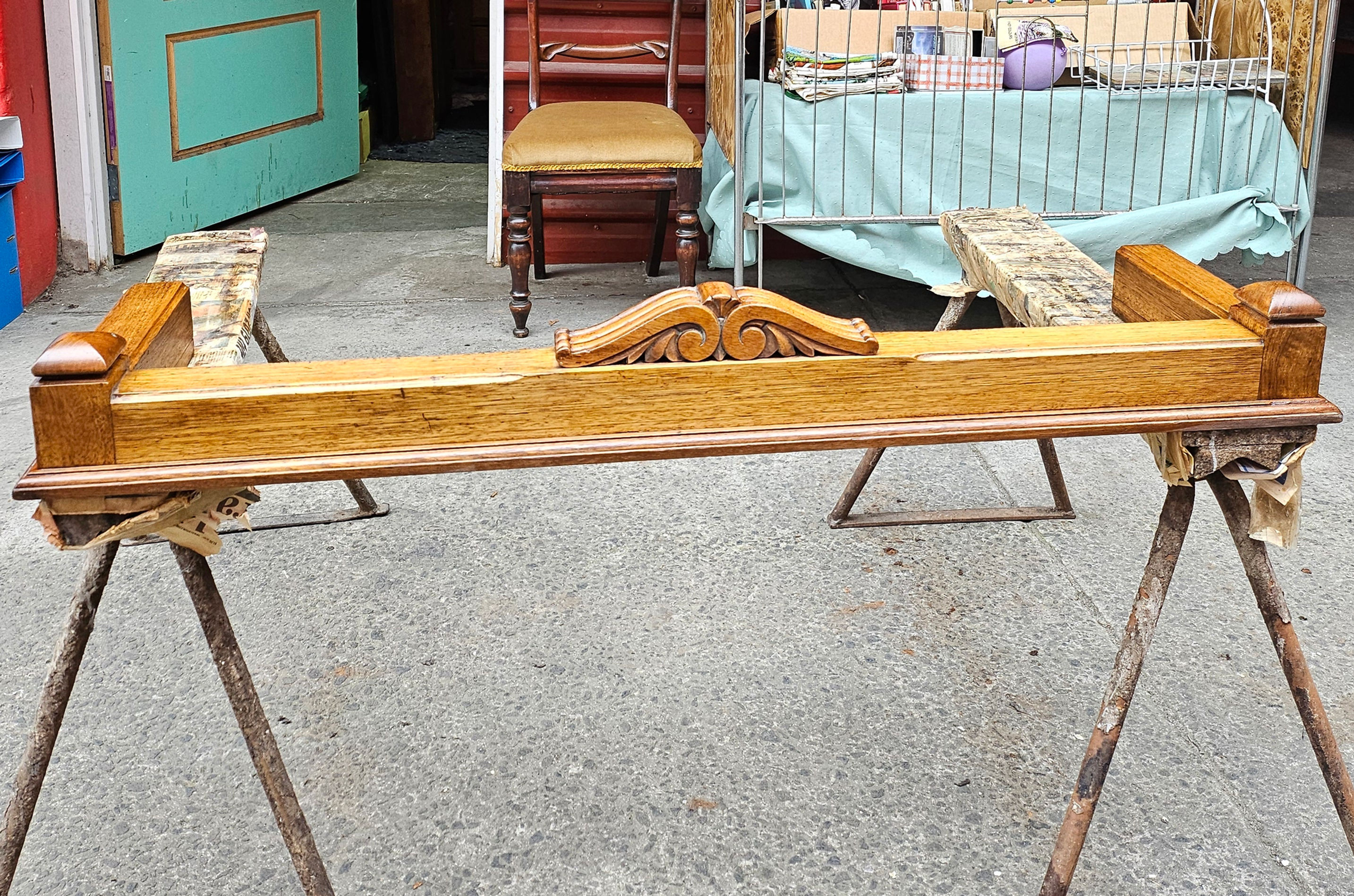Fully French Polished Oak Early Victorian Fireplace Surround “Claire”