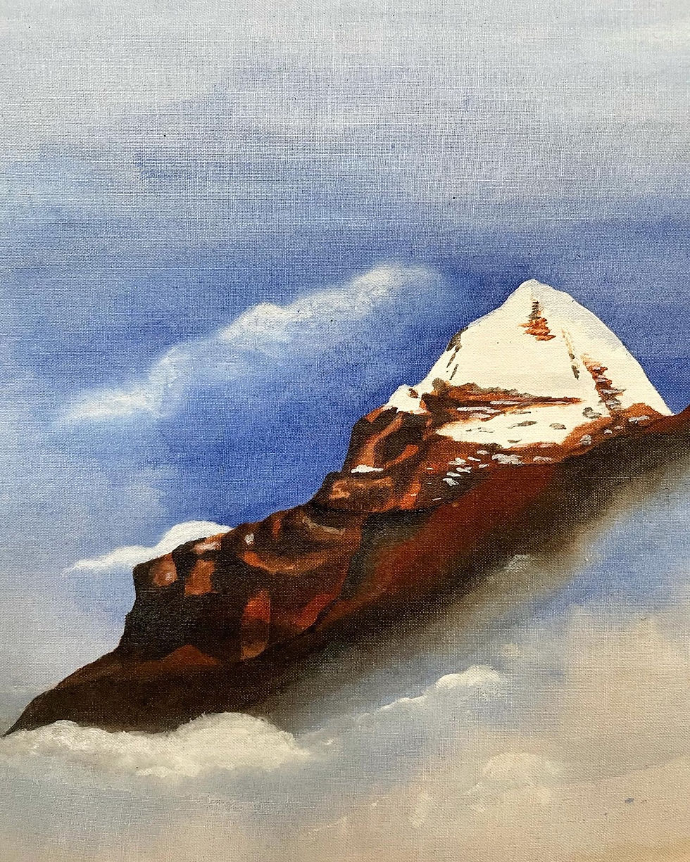 Thumbnail: Impressive Vintage Tibetan Artwork on Roll-Canvas by Unknown Artist
