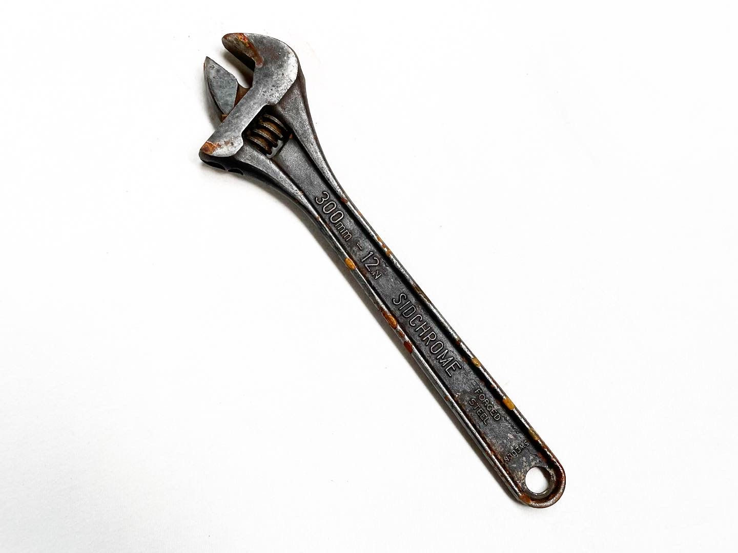 Vintage Adjustable Crescent Spanner manufactured by Sidchrome