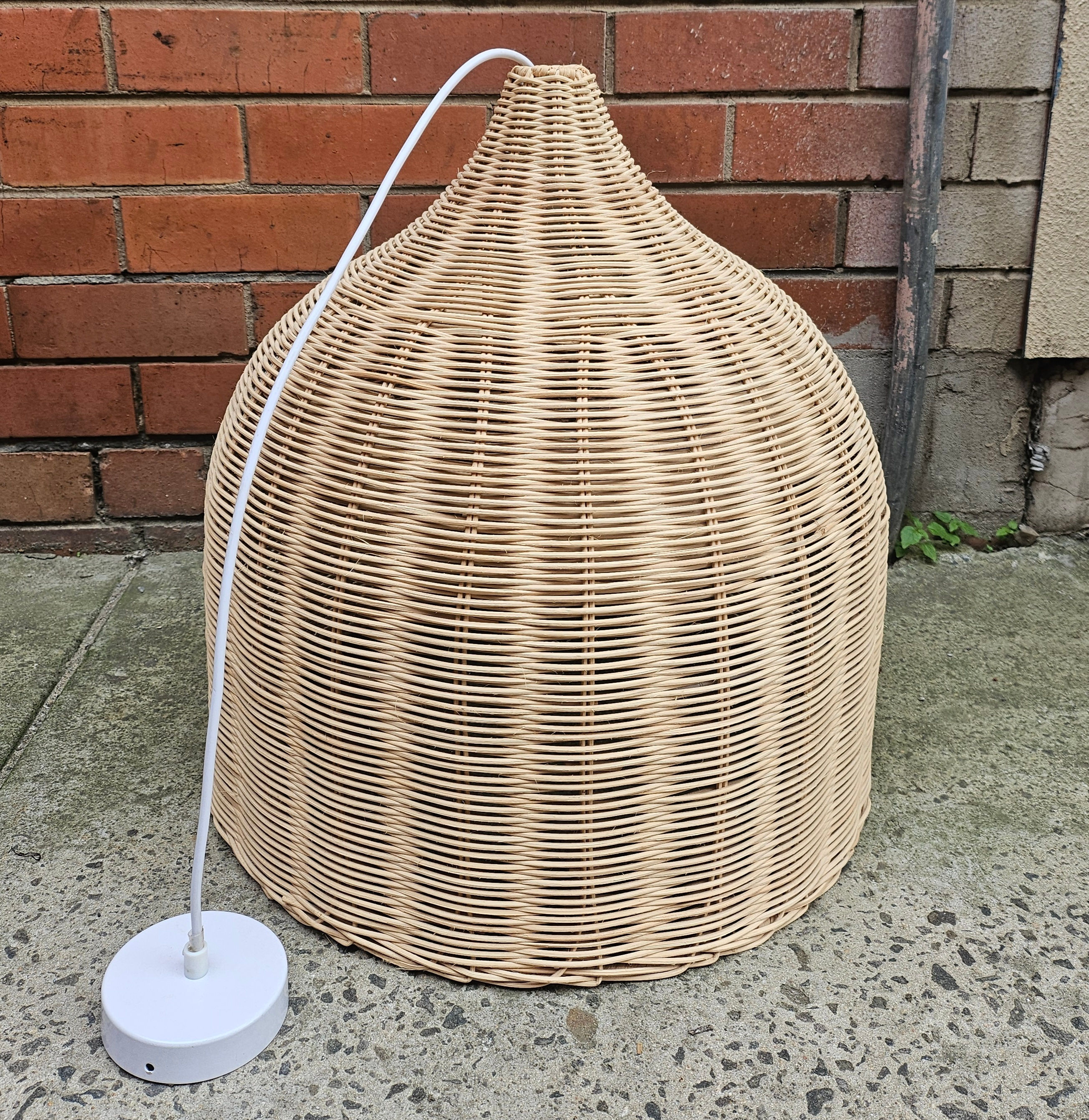 Light Shade: IKEA Design By Nicolas Cortolezzi Loren Rattan Bell Pendant Shade