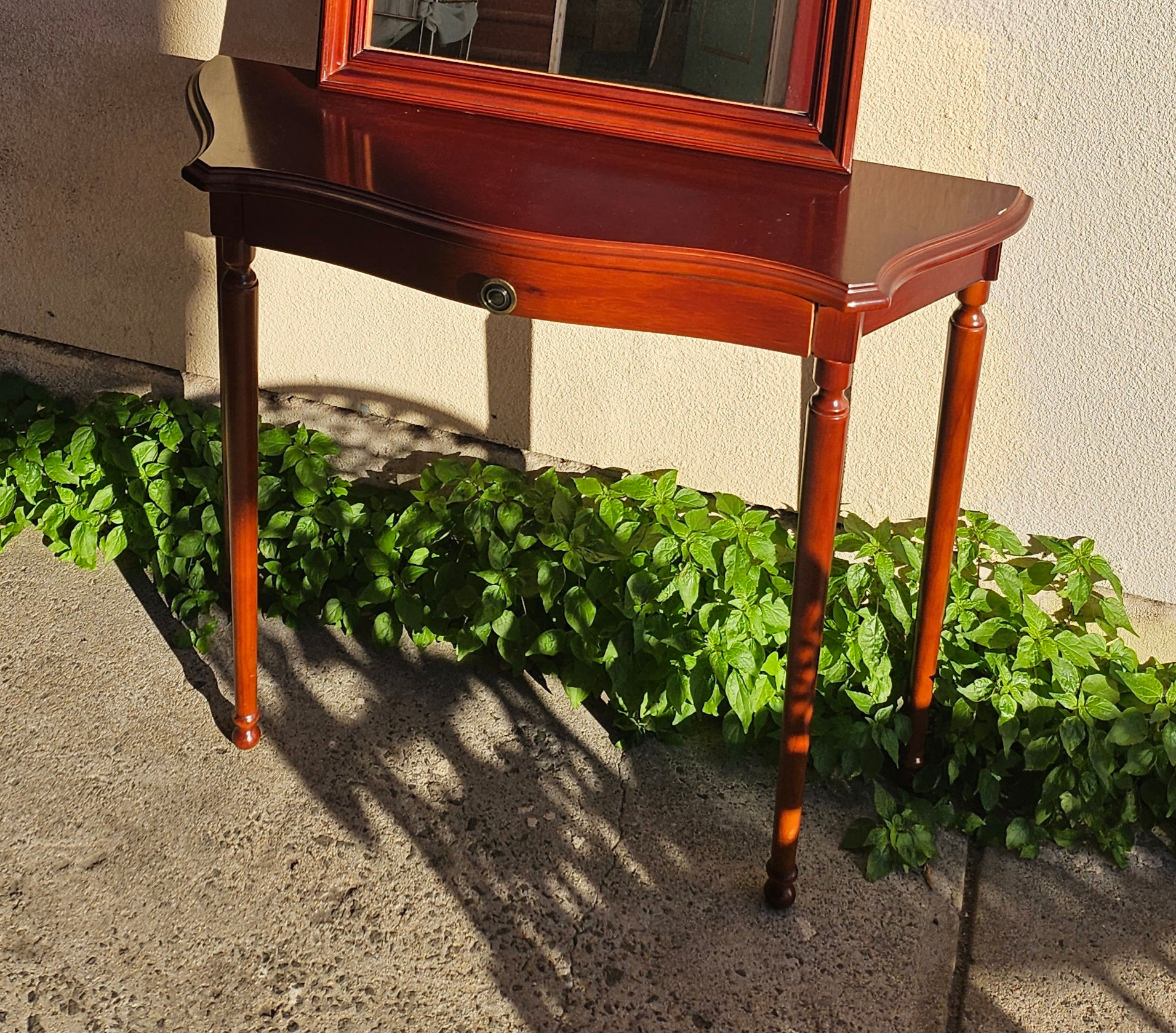 Table: Vintage Console Table W/ Drawer In Good Condition